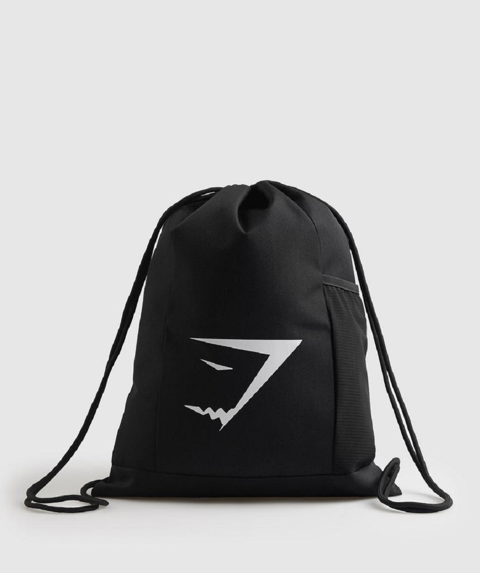 Τσαντεσ Gymshark Sharkhead Gymsack γυναικεια μαυρα | GR_ED2977