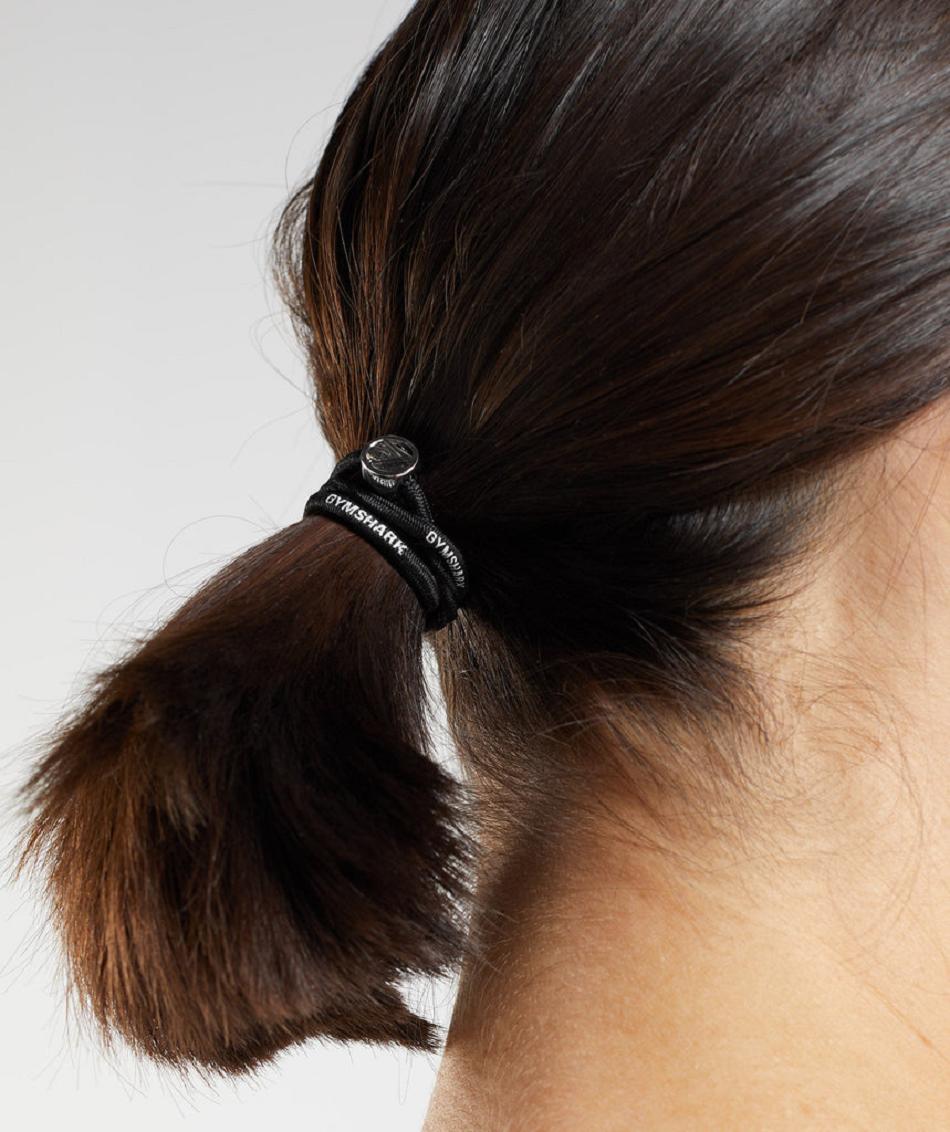 Εξοπλισμός Gymshark Sharkhead Hairband 3pk ανδρικα μαυρα | GR_YQ8488