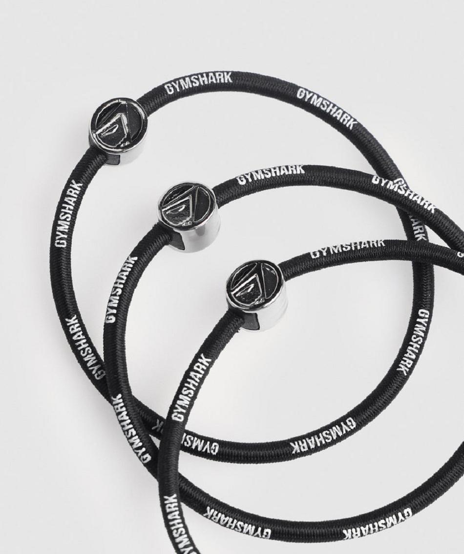 Εξοπλισμός Gymshark Sharkhead Hairband 3pk ανδρικα μαυρα | GR_YQ8488