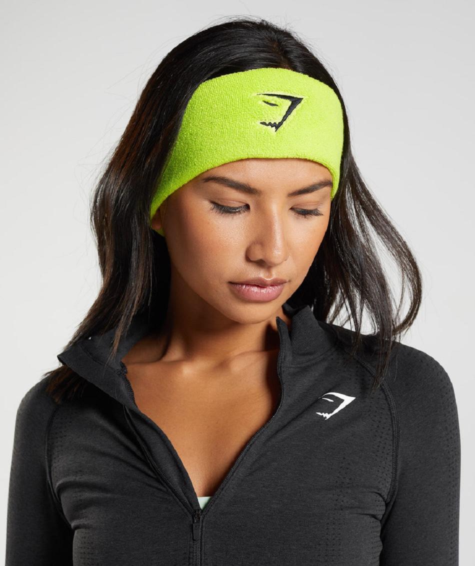 Εξοπλισμός Gymshark Sharkhead Headband γυναικεια πρασινο | GR_CG3442