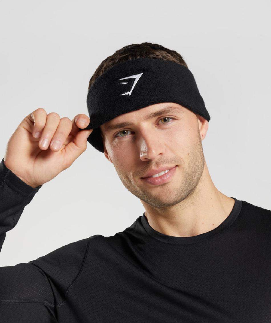 Εξοπλισμός Gymshark Sharkhead Headband γυναικεια μαυρα | GR_EE2300