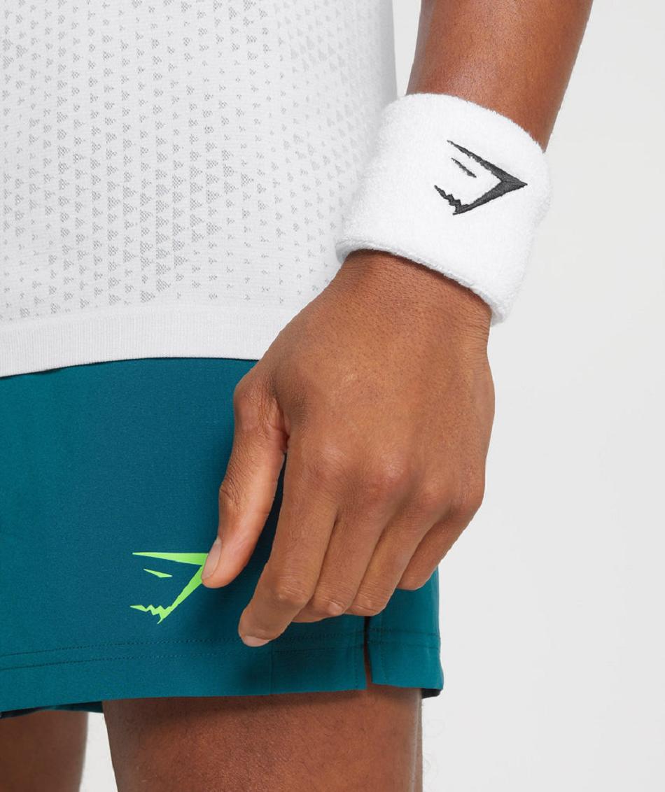Εξοπλισμός Gymshark Sharkhead Sweat Bands γυναικεια ασπρα | GR_EC7495