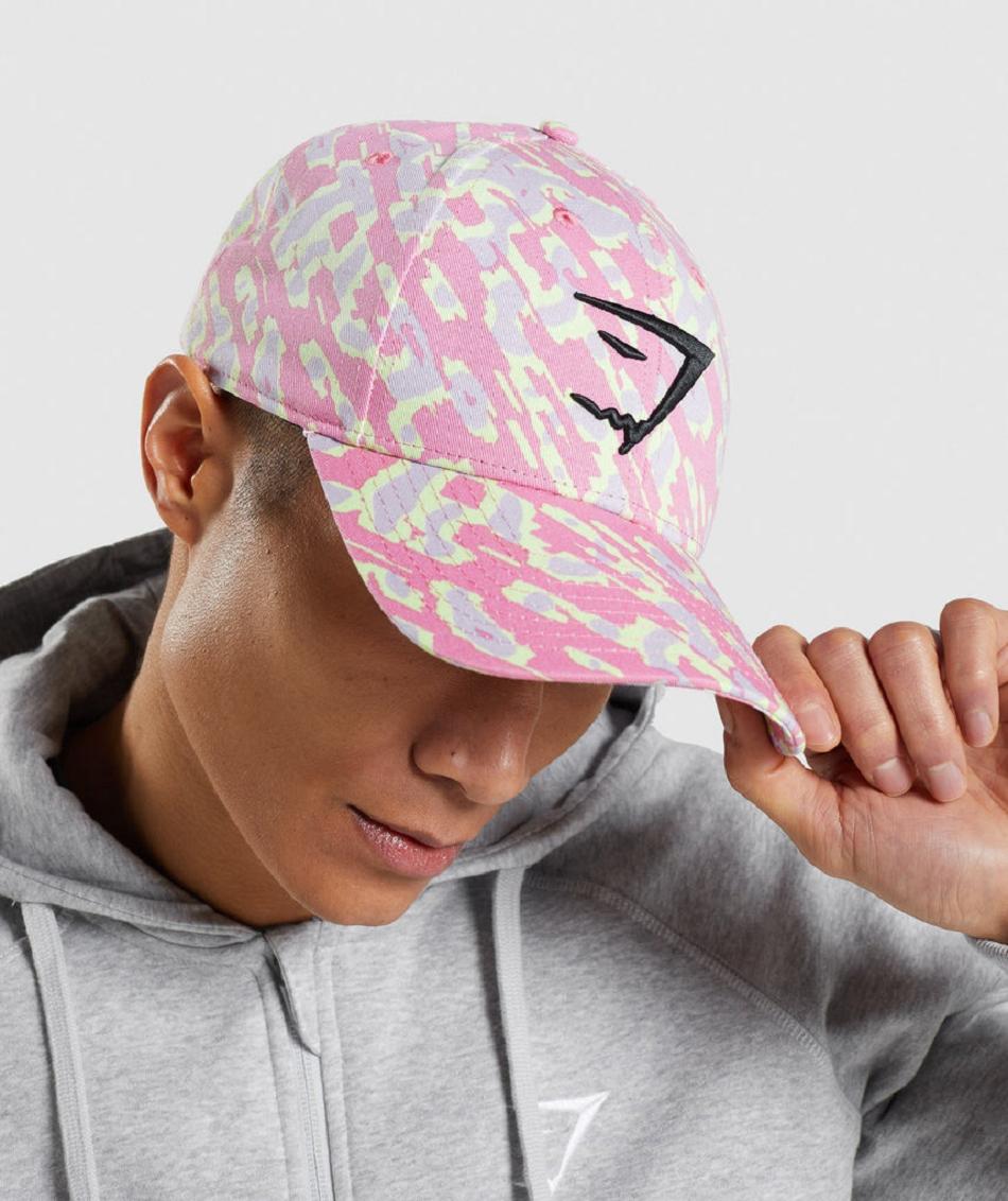 καπελα Gymshark Sharkhead ανδρικα ροζ | GR_O5927
