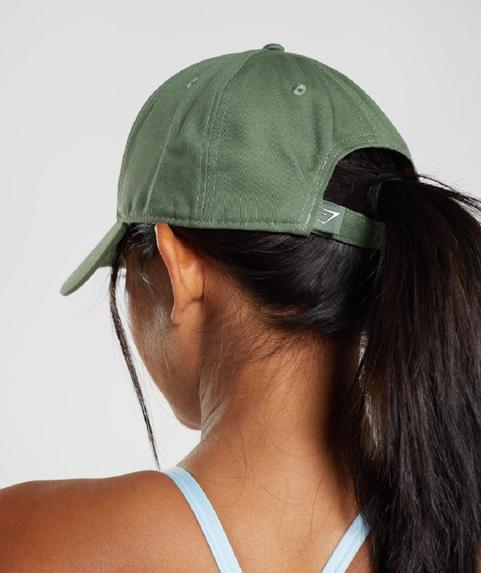 καπελα Gymshark Sharkhead ανδρικα πρασινο | GR_UV4108
