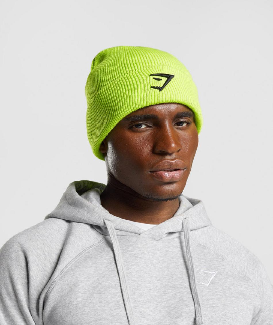 καπελα Gymshark Sharkhead ανδρικα πρασινο | GR_ZI3150