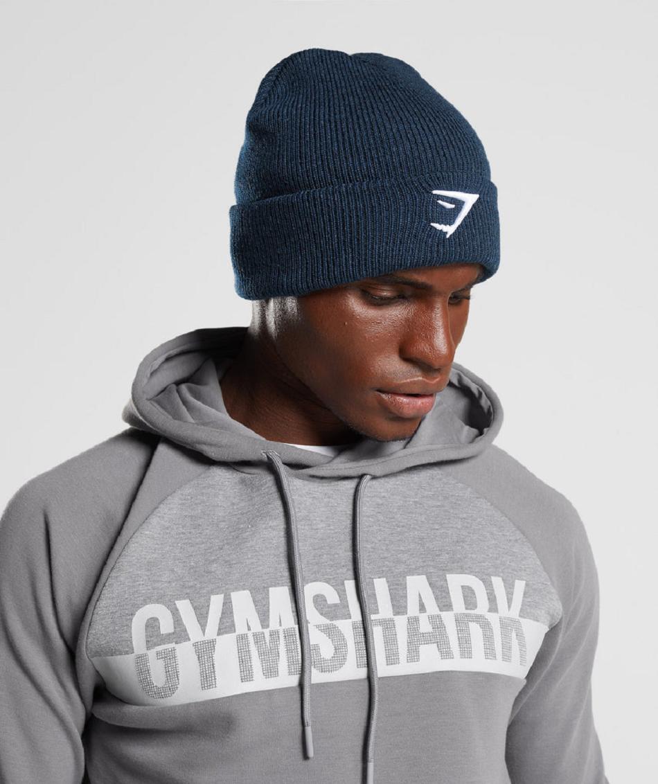 καπελα Gymshark Sharkhead ανδρικα σκουρο μπλε | GR_EC3293