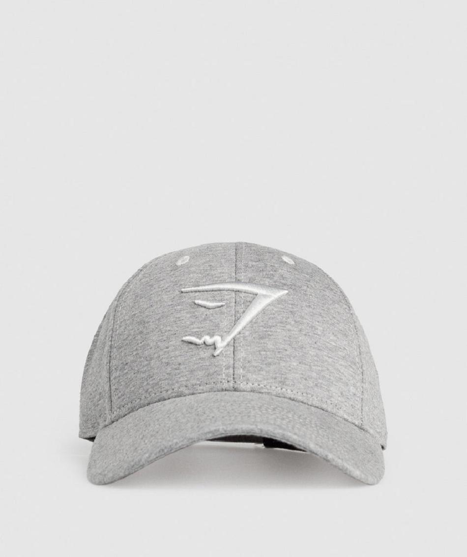 καπελα Gymshark Sharkhead ανδρικα ανοιχτο γκρι | GR_ZI4877