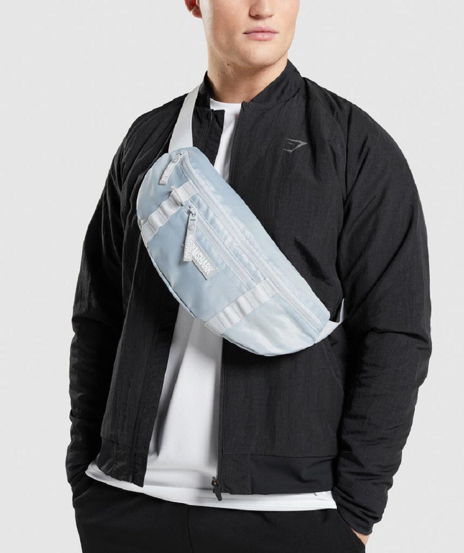 Τσαντεσ Gymshark Sleek Sling Bag γυναικεια ανοιχτο γκρι | GR_UV7665