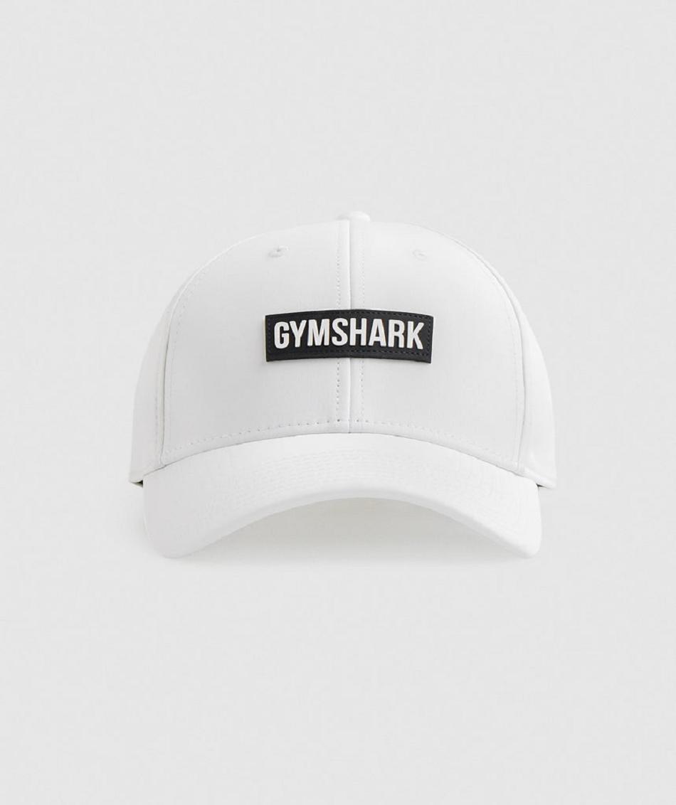 καπελα Gymshark Snapback ανδρικα ασπρα | GR_TG6192