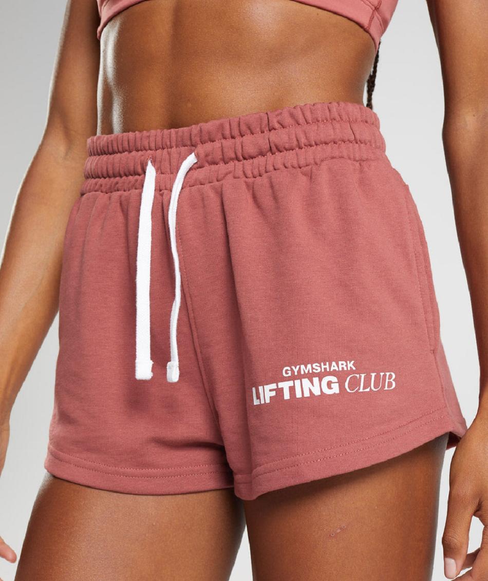 Σορτσ Gymshark Social Club γυναικεια ροζ καφε | GR_YQ3249