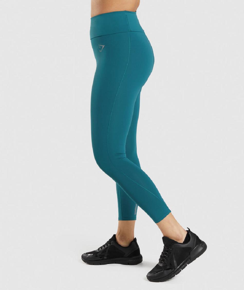 Κολαν Gymshark Speed γυναικεια τυρκουάζ | GR_CR1814