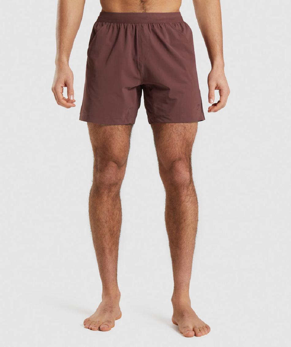 Σορτσ Gymshark Studio ανδρικα ροζ καφε | GR_KO6000