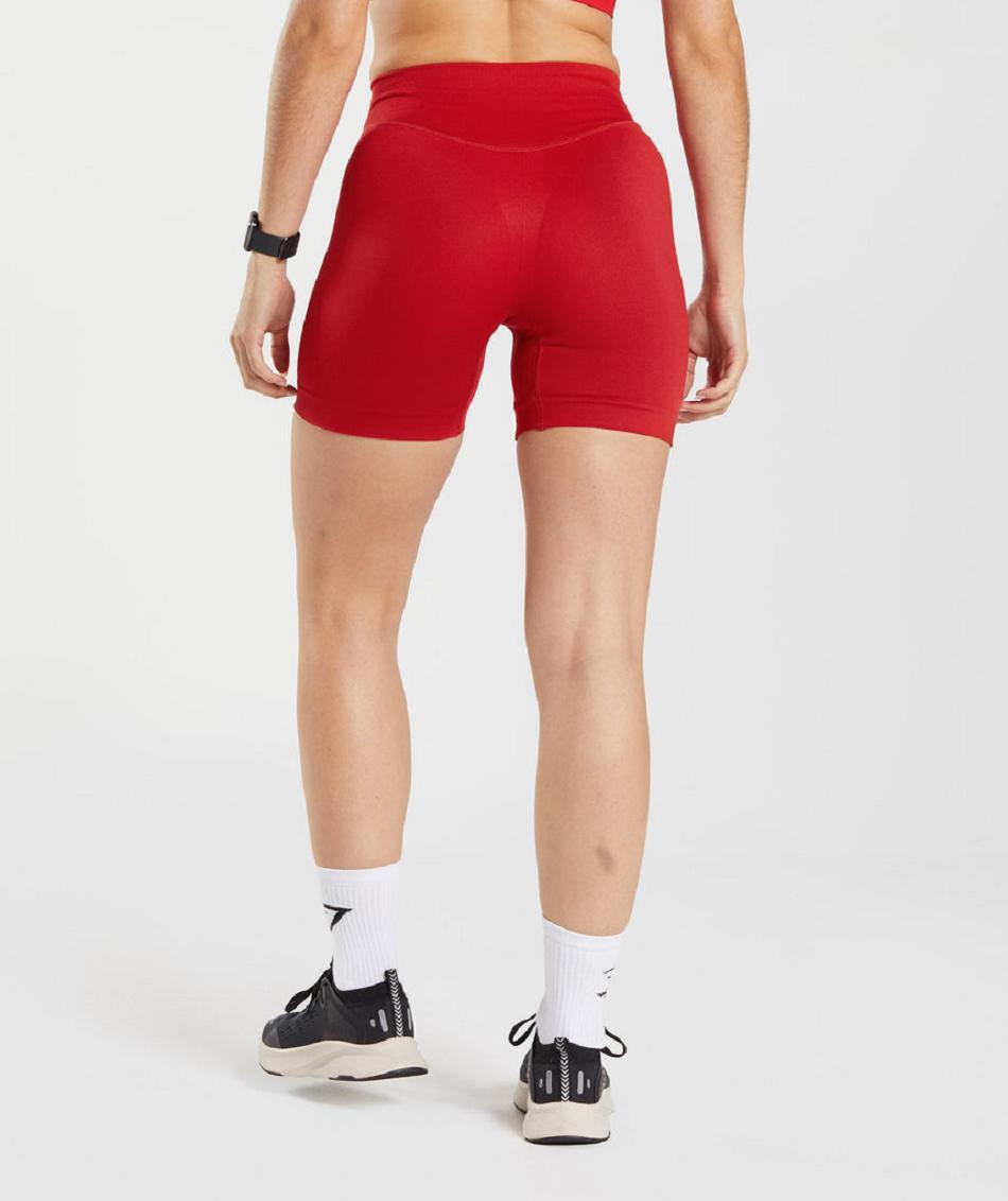 Σορτσ Gymshark Sweat Seamless Sculpt γυναικεια κοκκινα | GR_IM1659