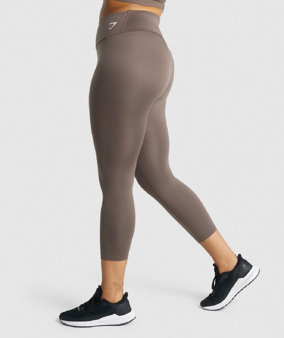 Κολαν Gymshark Training 7/8 γυναικεια καφε | GR_QX2378