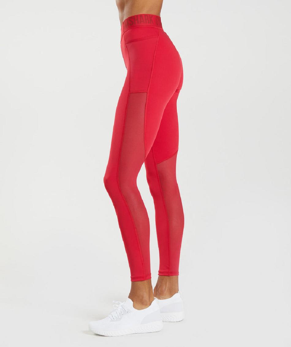 Κολαν Gymshark Training Brandmark γυναικεια κοκκινα | GR_BH4356