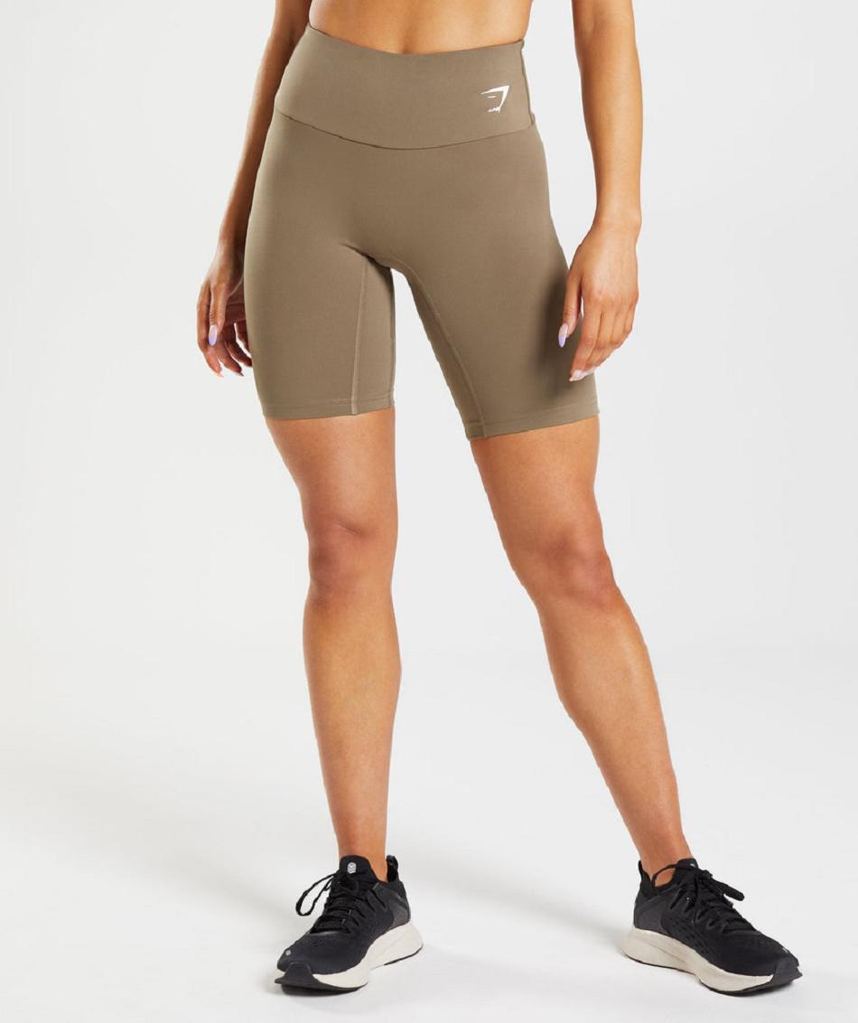 Σορτσ Gymshark Training Cycling γυναικεια καφε | GR_AS6114