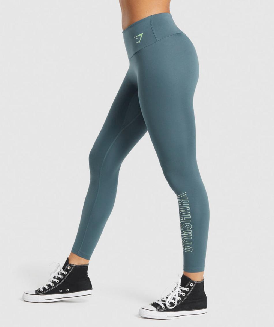 Κολαν Gymshark Training Graphic γυναικεια τυρκουάζ | GR_O7346