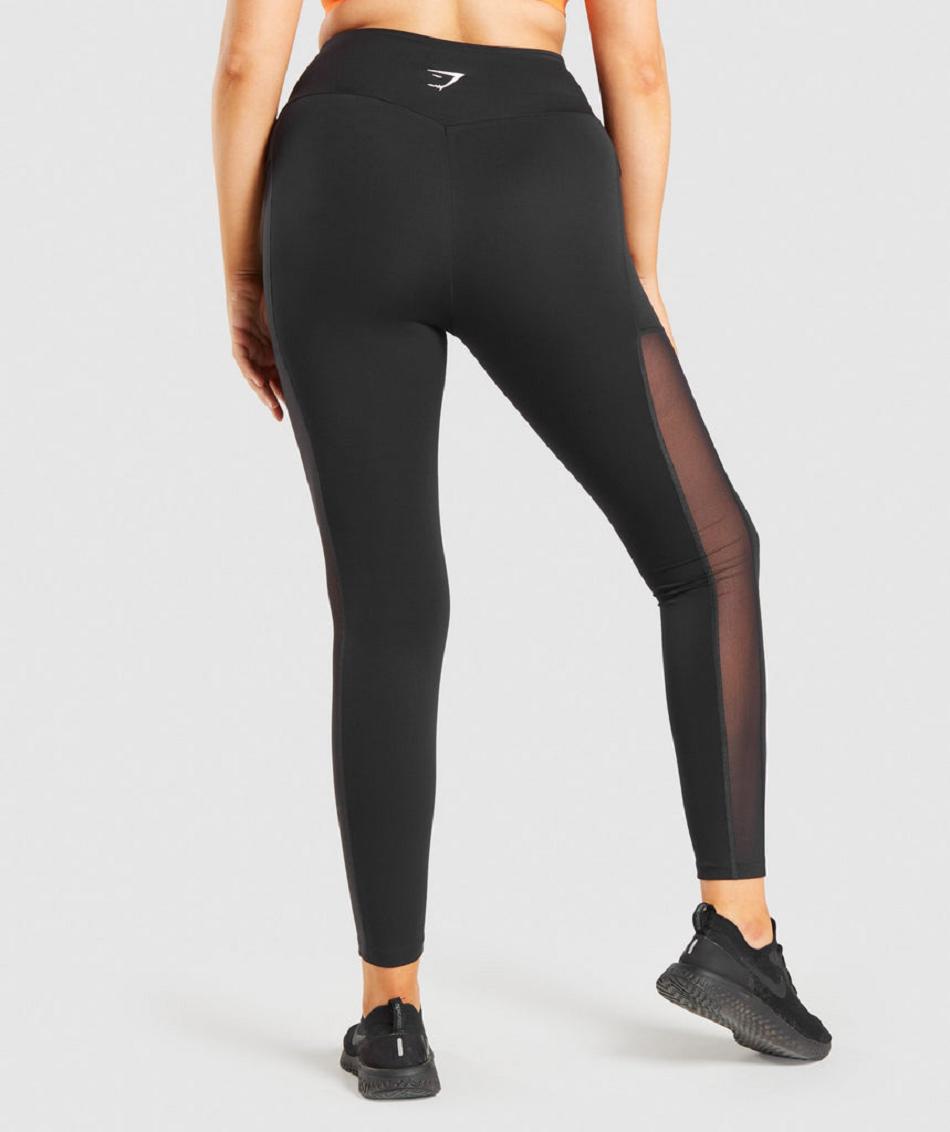 Κολαν Gymshark Training Mesh Pocket γυναικεια μαυρα | GR_TH7979