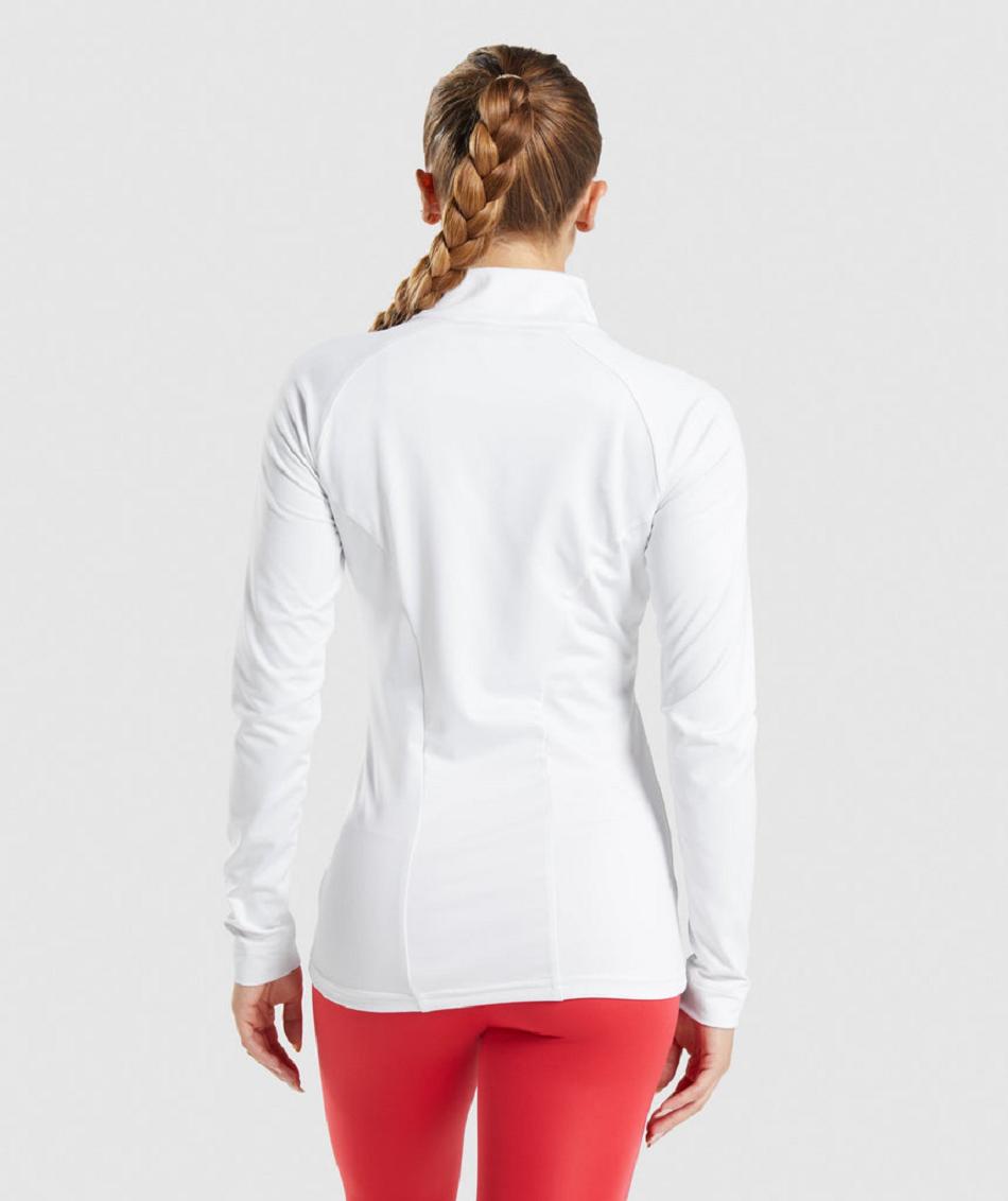 Μπουφαν Gymshark Training γυναικεια ασπρα | GR_UV2534