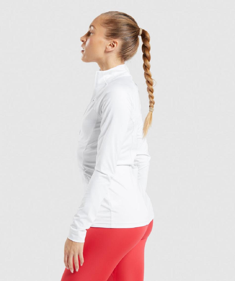 Μπουφαν Gymshark Training γυναικεια ασπρα | GR_UV2534