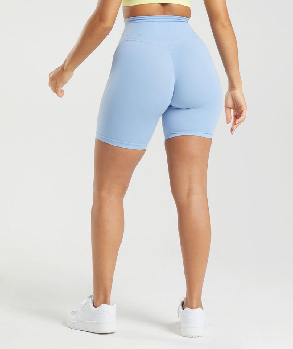 Σορτσ Gymshark Whitney Cycling γυναικεια μπλε | GR_N5492