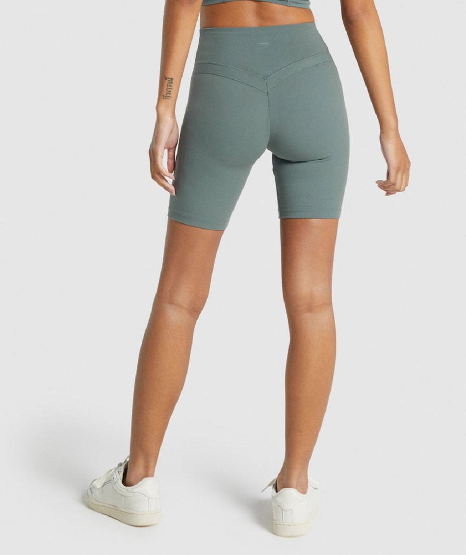 Σορτσ Gymshark Whitney Cycling γυναικεια ανοιχτο πρασινο | GR_EG4837