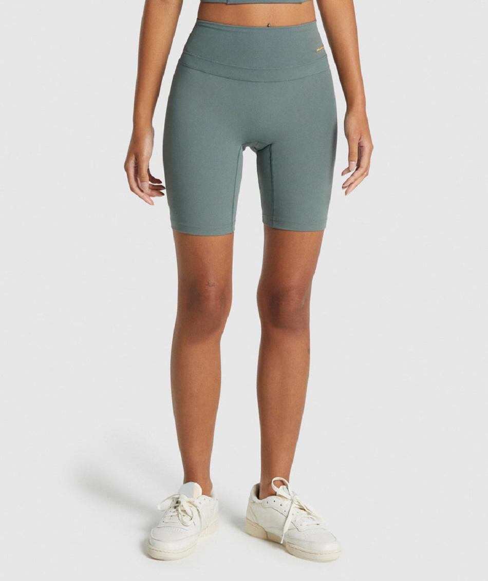 Σορτσ Gymshark Whitney Cycling γυναικεια ανοιχτο πρασινο | GR_EG4837