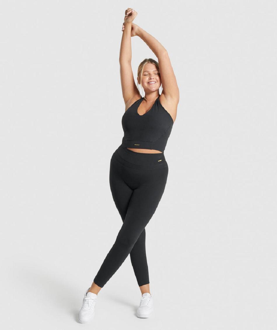 Κολαν Gymshark Whitney High Rise γυναικεια μαυρα | GR_CR5491