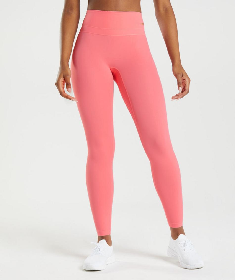 Κολαν Gymshark Whitney High Rise γυναικεια ροζ | GR_O7191