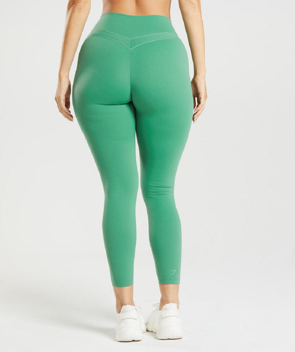Κολαν Gymshark Whitney High Rise γυναικεια πρασινο | GR_V2706