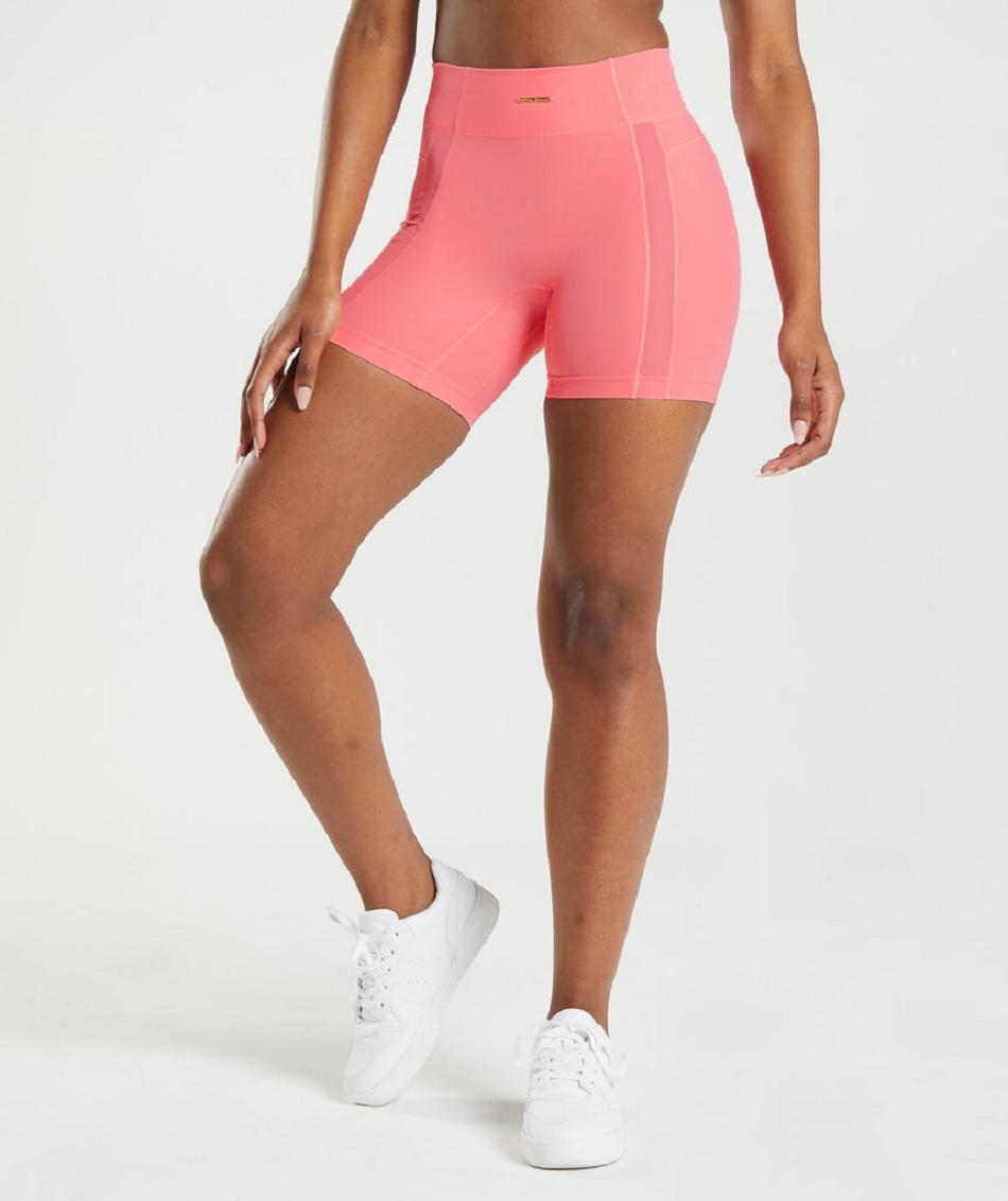 Σορτσ Gymshark Whitney Mesh γυναικεια ροζ | GR_AS8953