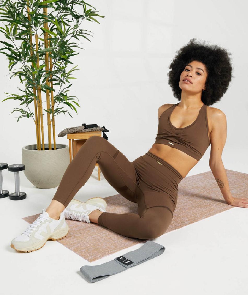 Κολαν Gymshark Whitney Mesh γυναικεια καφε | GR_BH8653