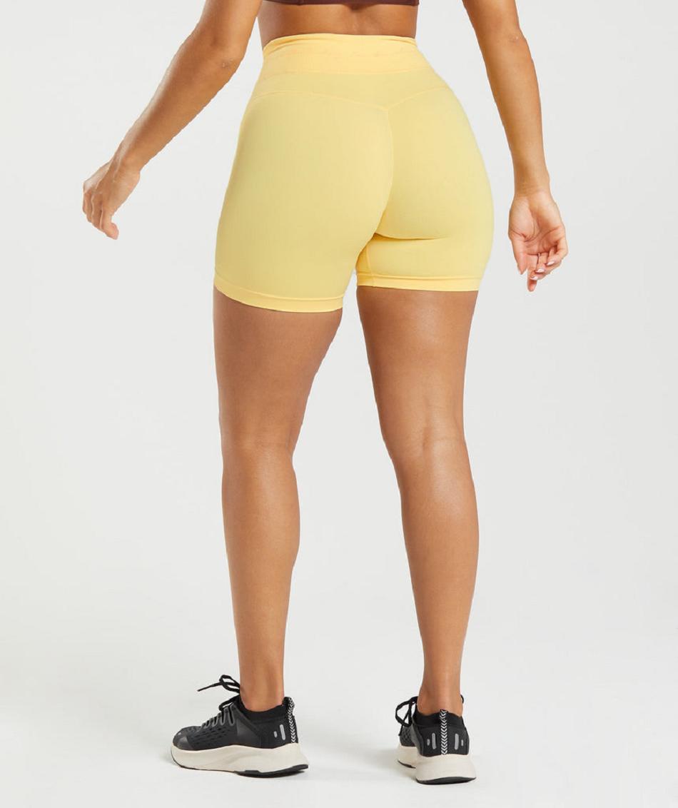 Σορτσ Gymshark Whitney Mesh γυναικεια κίτρινα | GR_CG8044
