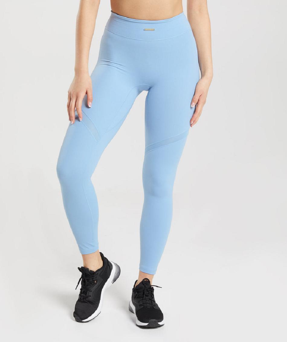 Κολαν Gymshark Whitney Mesh γυναικεια μπλε | GR_QX8341