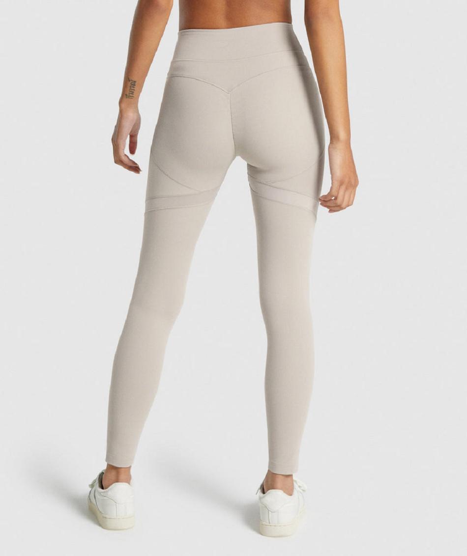 Κολαν Gymshark Whitney Mesh γυναικεια ασπρα | GR_VV7549