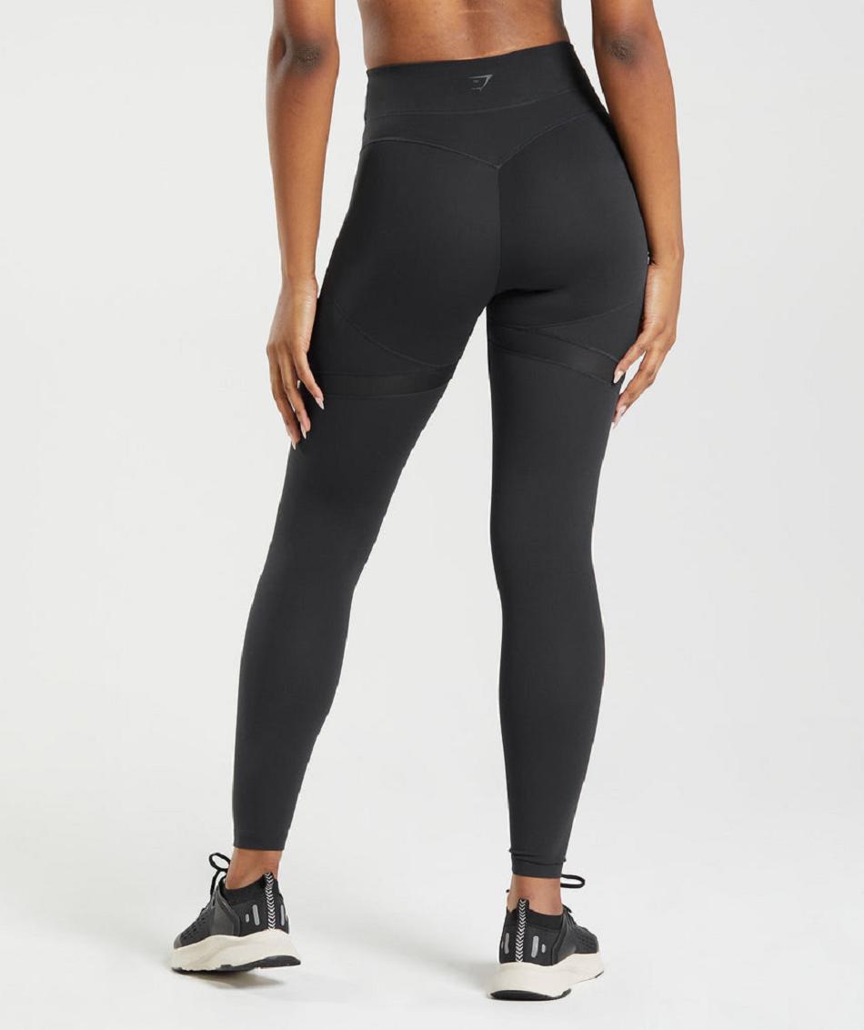 Κολαν Gymshark Whitney Mesh γυναικεια μαυρα | GR_XC3062
