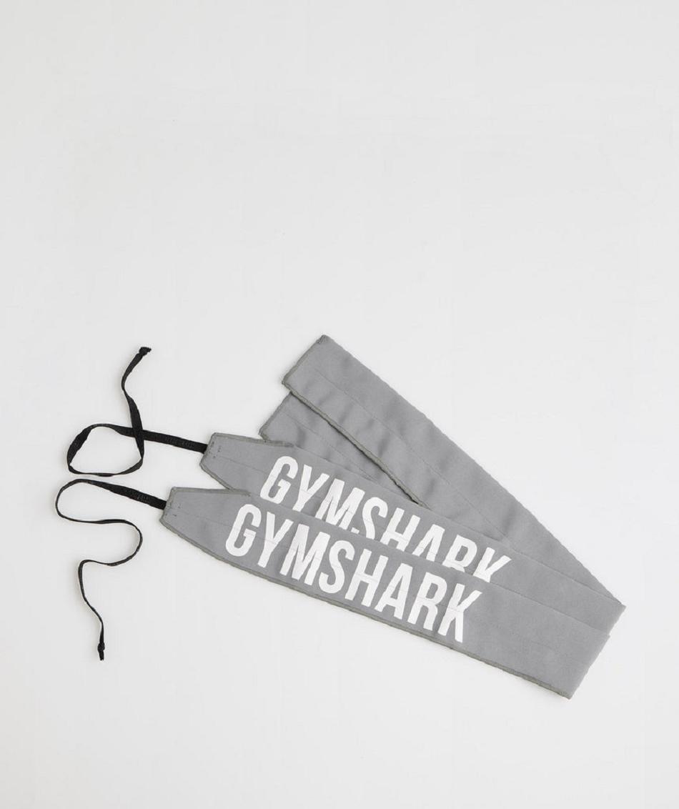 Εξοπλισμός Gymshark Wrist Straps Self Tie ανδρικα γκρι | GR_TH5788