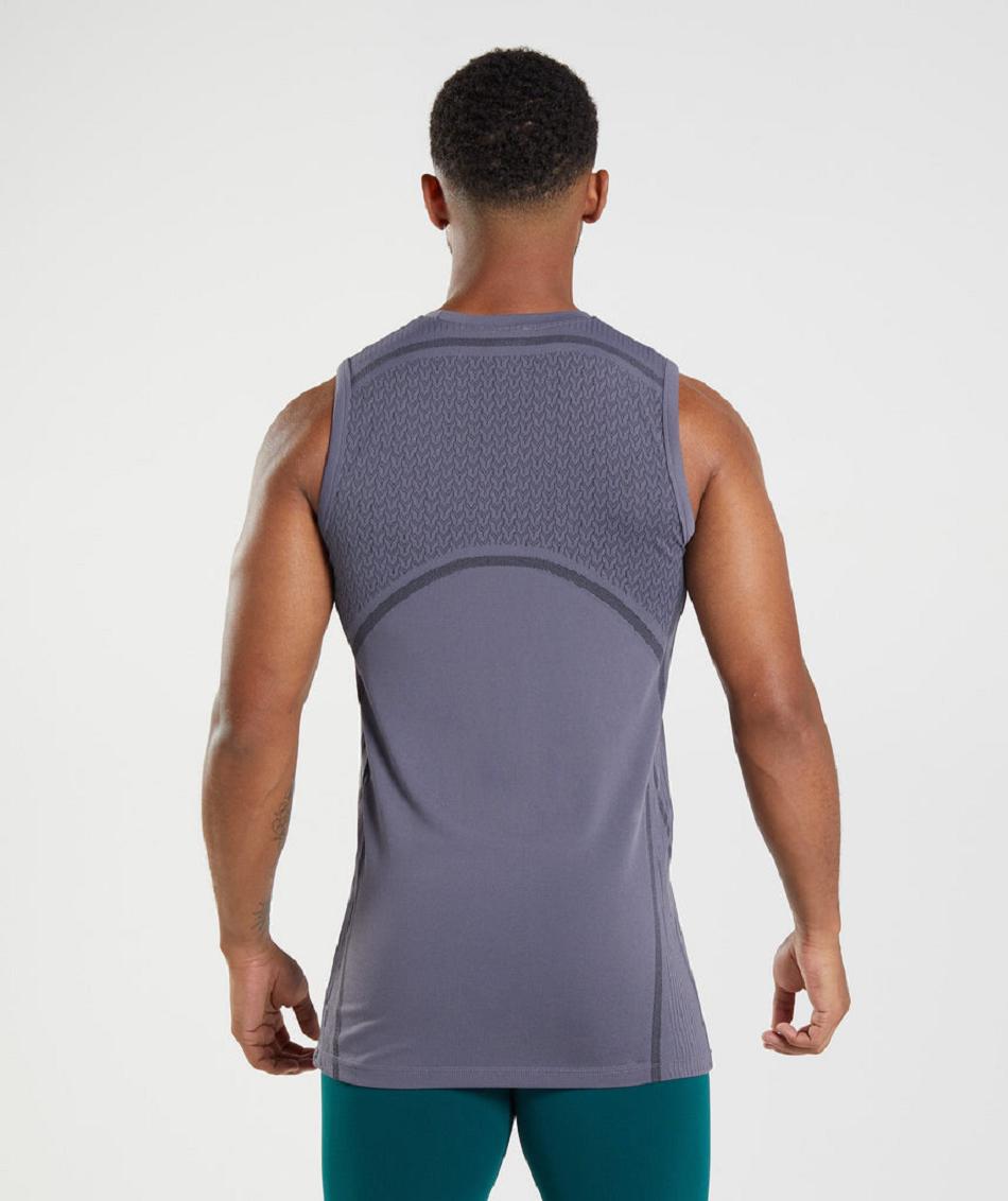 αμανικα μπλουζακια Gymshark 315 Seamless ανδρικα μωβ μαυρα | GR_CG6875
