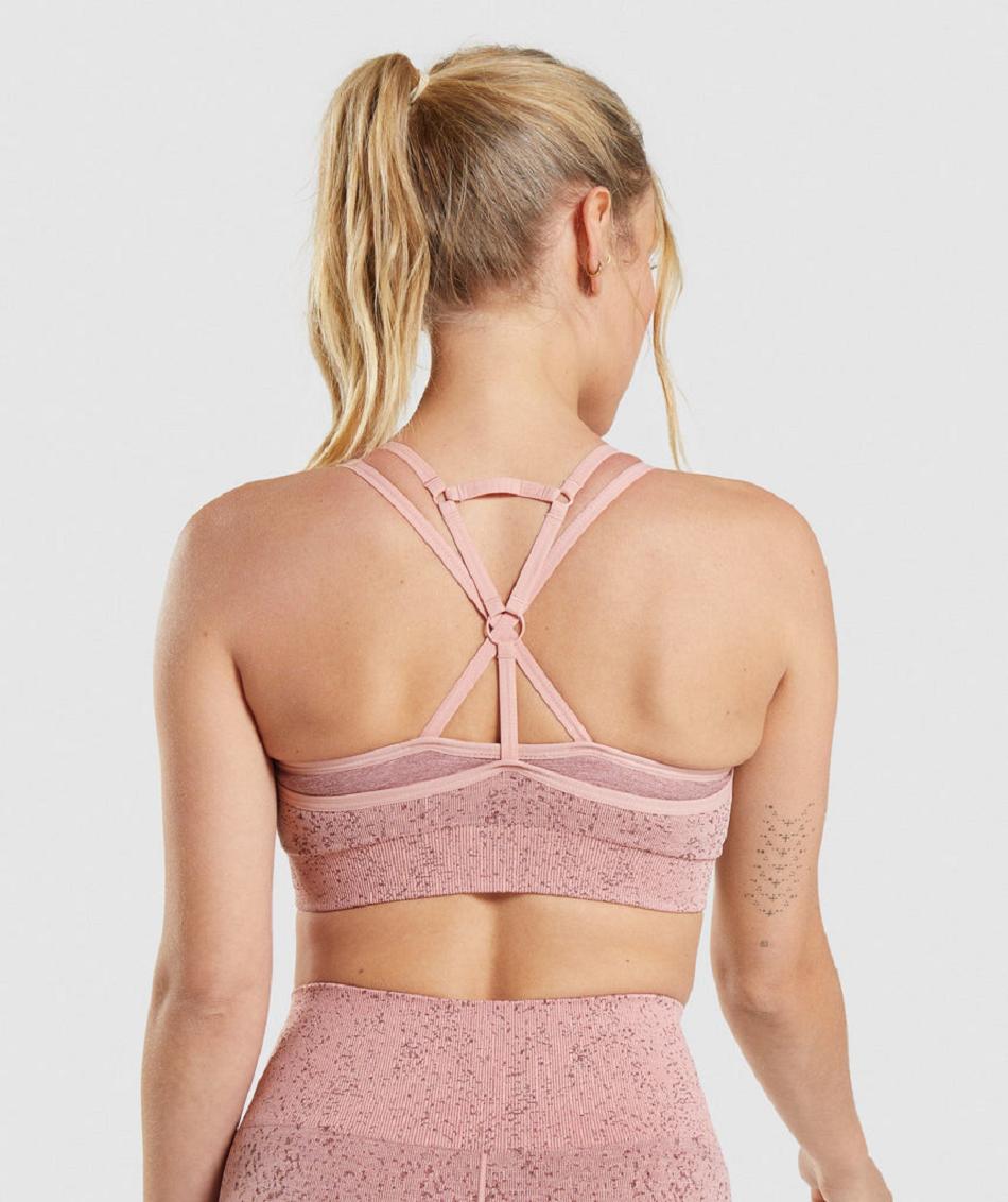 Αθλητικο Σουτιεν Gymshark Adapt Fleck Seamless γυναικεια ροζ | GR_XC8112