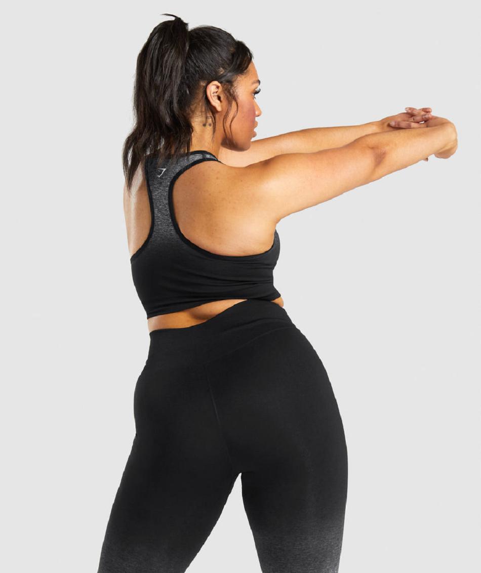 Αθλητικο Σουτιεν Gymshark Adapt Ombre Seamless γυναικεια μαυρα μαυρα | GR_ZI1333