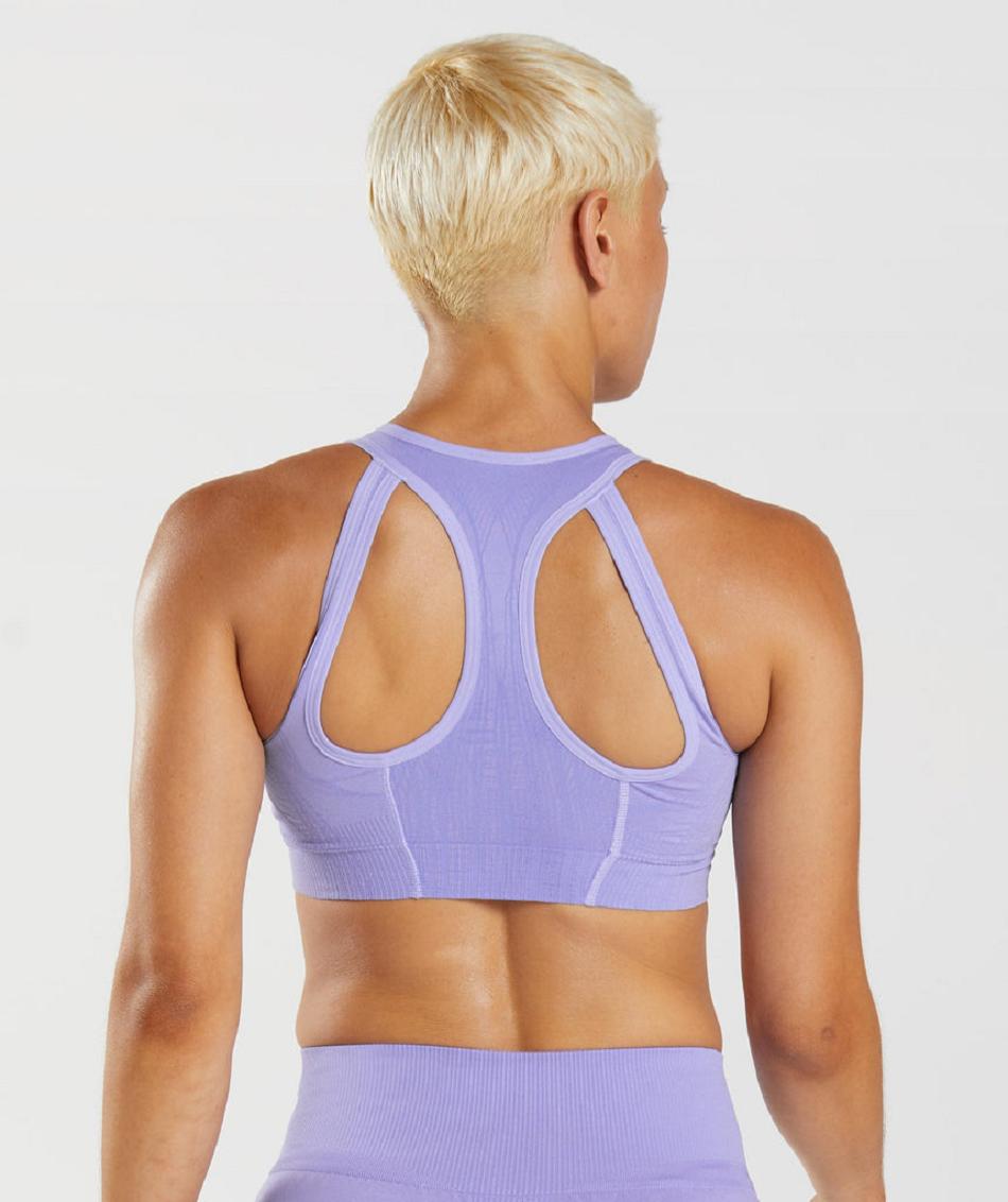 Αθλητικο Σουτιεν Gymshark Apex Seamless γυναικεια μωβ μωβ | GR_SU1034