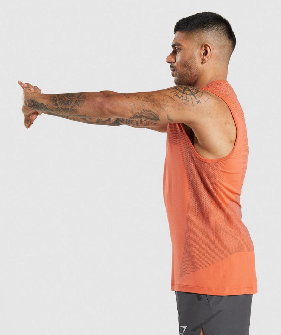 αμανικα μπλουζακια Gymshark Apex Seamless ανδρικα πορτοκαλι μαυρα γκρι | GR_CG4117