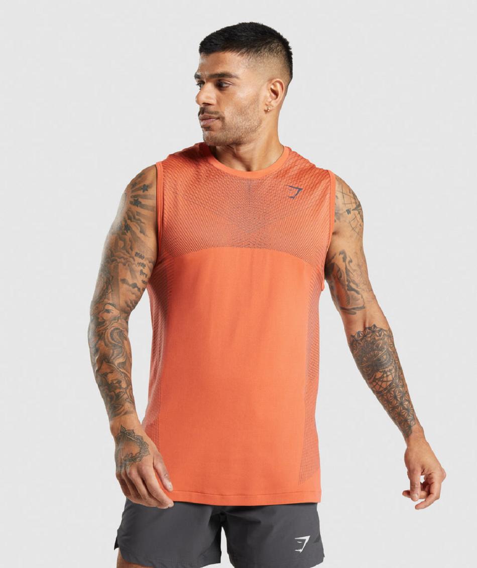 αμανικα μπλουζακια Gymshark Apex Seamless ανδρικα πορτοκαλι μαυρα γκρι | GR_CG4117