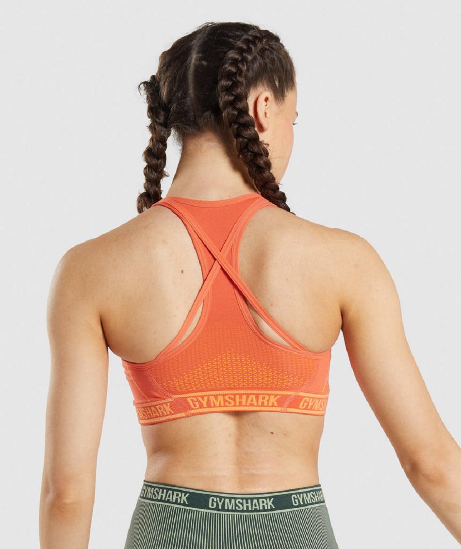 Αθλητικο Σουτιεν Gymshark Apex Seamless γυναικεια πορτοκαλι βερίκοκο πορτοκαλι | GR_IM8525