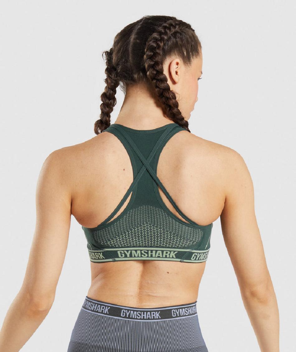 Αθλητικο Σουτιεν Gymshark Apex Seamless γυναικεια οψιάνος πρασινο πρασινο | GR_K6396