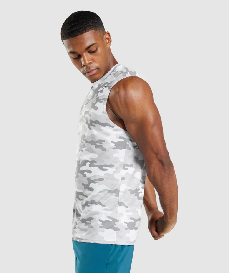 αμανικα μπλουζακια Gymshark Arrival Sleeveless ανδρικα ανοιχτο γκρι | GR_V3821