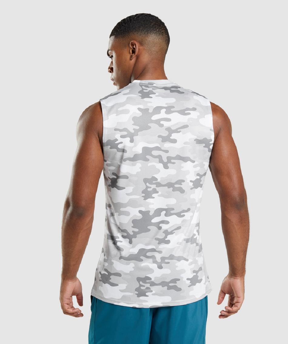 αμανικα μπλουζακια Gymshark Arrival Sleeveless ανδρικα ανοιχτο γκρι | GR_V3821