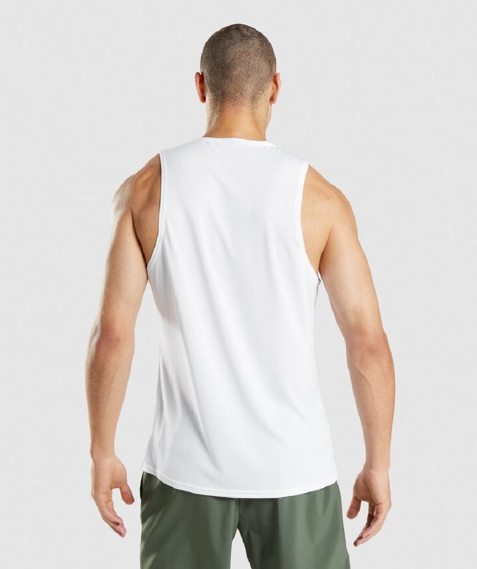 αμανικα μπλουζακια Gymshark Arrival ανδρικα ασπρα | GR_BH9989