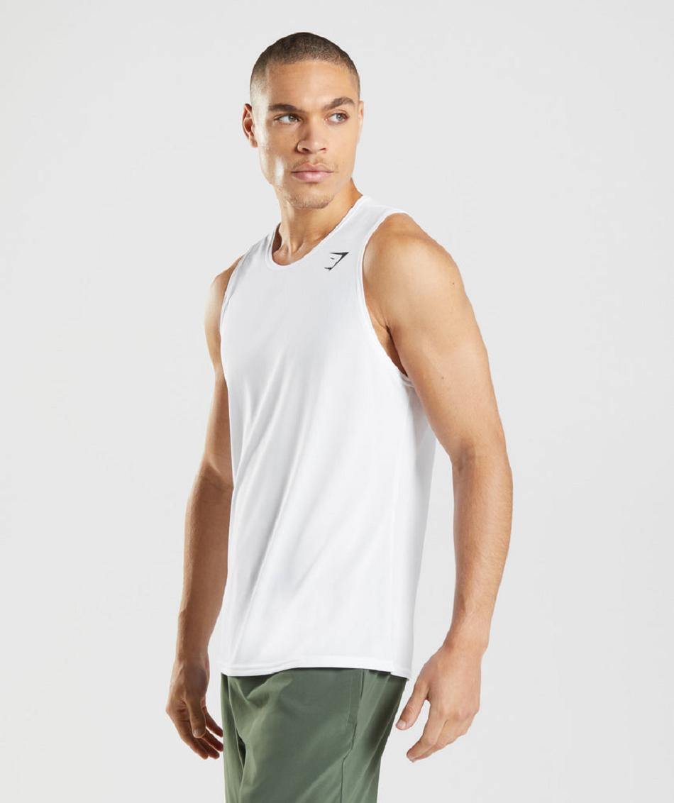 αμανικα μπλουζακια Gymshark Arrival ανδρικα ασπρα | GR_BH9989