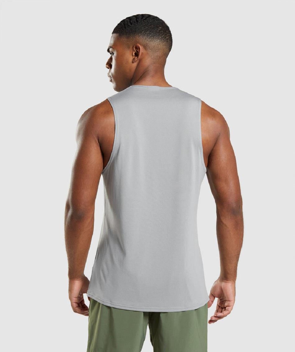 αμανικα μπλουζακια Gymshark Arrival ανδρικα γκρι | GR_K3360